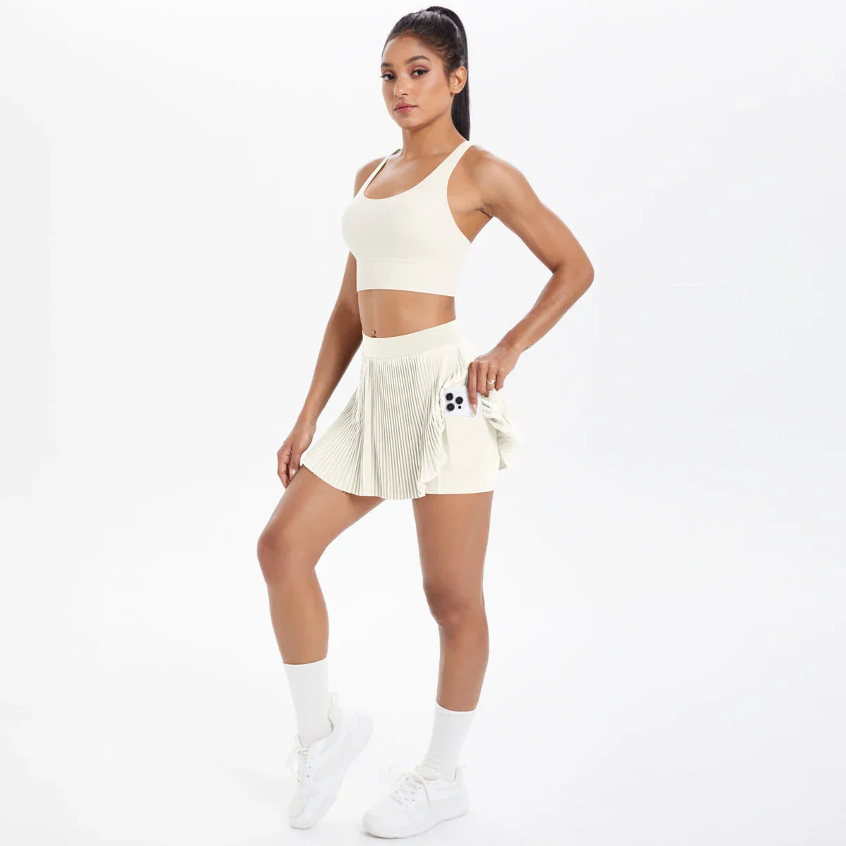 2pcs New Sexy Yoga Set Backless Cross Straps Sports Bra Fashion Breathable Culotte Yoga Shorts With Pocket Gym Women Sports Set