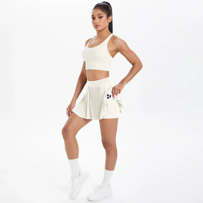 2pcs New Sexy Yoga Set Backless Cross Straps Sports Bra Fashion Breathable Culotte Yoga Shorts With Pocket Gym Women Sports Set