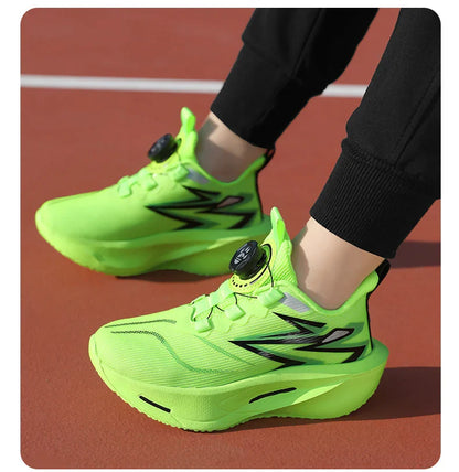 Children‘s Basketball Shoes Non-slip Breathable Sports Training Shoes Outdoor Lace-up Boys Girls Knit Jogging Shoes Gym Sneakers