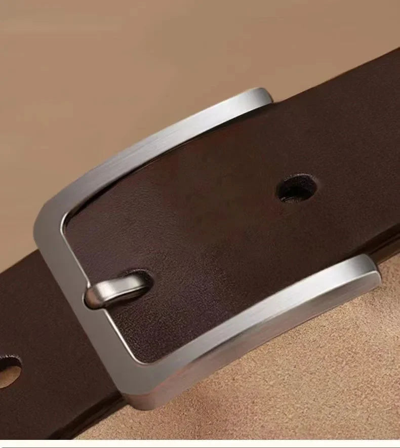 Male Famous Brand Luxury Designer PU Leather Jeans Belts for Men Pin Adjustable Alloy Buckle Waist Straps Belt 105cm 120cm 125cm