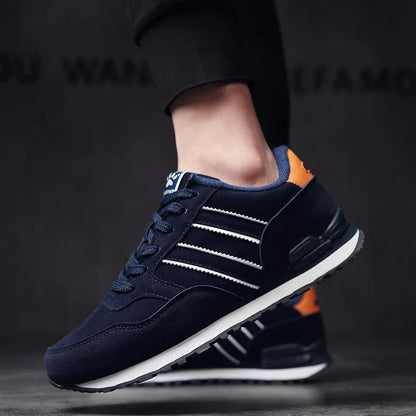 Tênis Masculino de Couro de Alta Qualidade Calçados Casuais Outono 2024 Novo Tênis Masculino Respirável Calçados Masculinos Tênis Masculino Plano Zapatillas Hombre