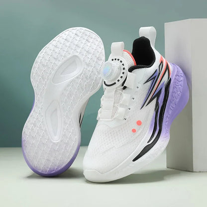 Children's Basketball Shoes Kids Sneakers Non-slip Boys Girls Basketball Boots Outdoor Ultralight Running Trainers Mesh Sneakers
