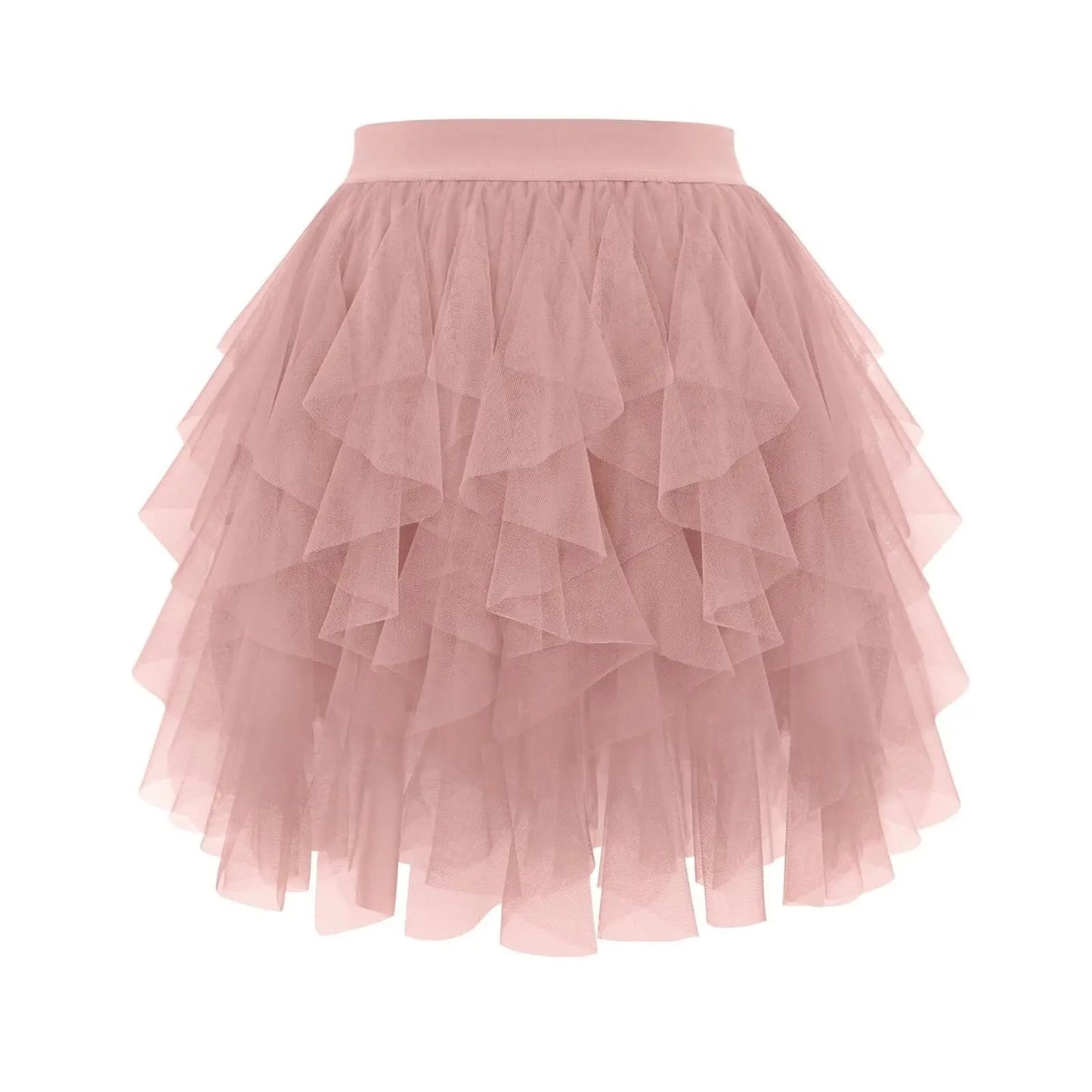 Women's Tulle Tutu Skirt Fashion Solid Color High Waist Mesh Skirt A-line Puff Skirt Cute Cake Skirt Cute Ballet Ball Half Skirt