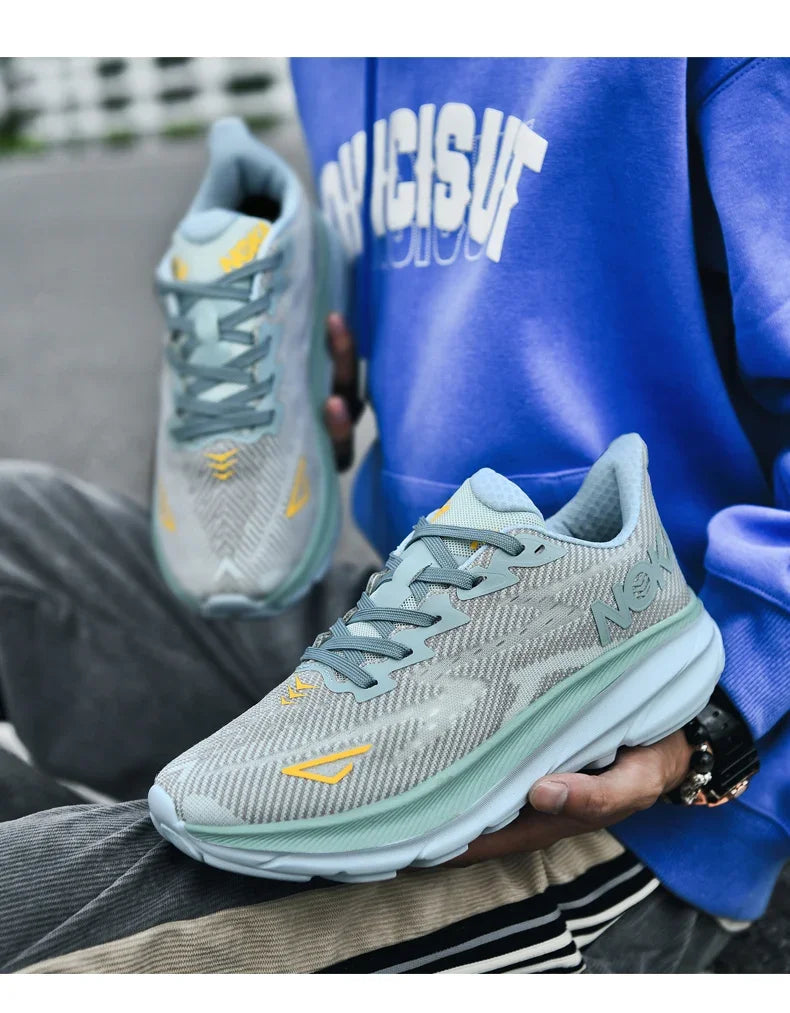 Men's Running Shoes Jogging Cushioning Outdoor Luxury Shoes Trainer Race Breathable Couple Non-Slip Sneakers Mesh Off-road Shoes