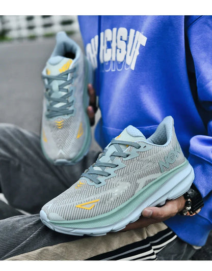 Men's Running Shoes Jogging Cushioning Outdoor Luxury Shoes Trainer Race Breathable Couple Non-Slip Sneakers Mesh Off-road Shoes