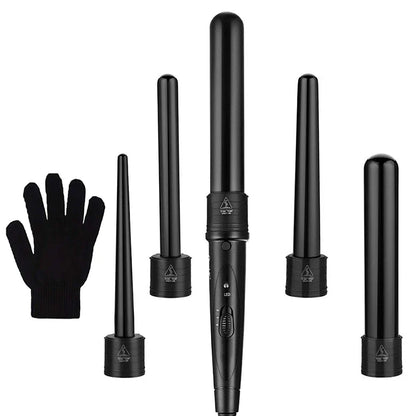 PTC Heating Multi-function Rotary Curling iron 5 in 1 interchangeable Curling tool Quickly heating ceramic barrel curling iron