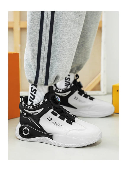Tênis Masculino com Fivela Rotativa Confortável Antiderrapante Cadarço Durável para Atividades ao Ar Livre