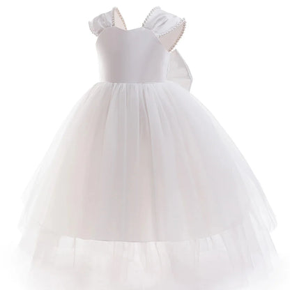 Flower girl's birthday communion party Wedding dress 2026 Formal Girl Princess Long dress for 5 6 7 8 10 12 years old
