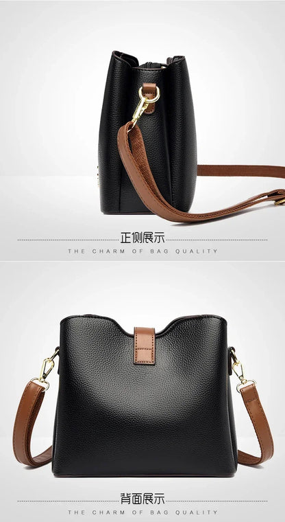 New High-quality Large Capacity PU Classic Women's Shoulder Bags 2025 Fashion Concise Light Luxury Versatile Style Crossbody Bag