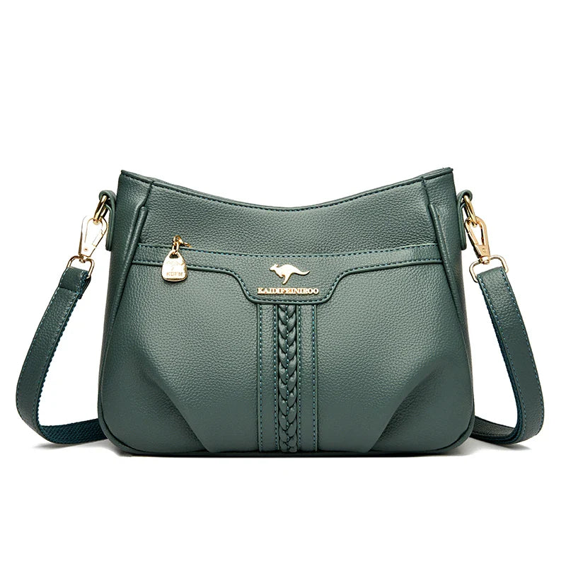 Genuine High Quality Soft Leather Women's Handbag Trend Designer Female Crossbody Bag Casual Shoulder Messenger Handbags 2024