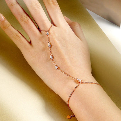 Pear Cut Genuine Moissanite Bracelets for Women Girls Luxury Chain Lab Diamond S925 Sterling Silver Plated 18K Jewelry