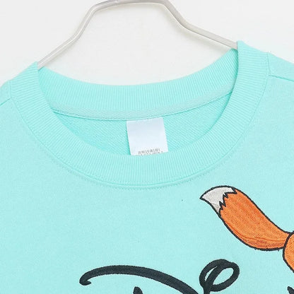 Sweatshirt King of the Jungle Simba Cartoon Print Embroidery Women O-Neck Pullover FleeceJumper Tops
