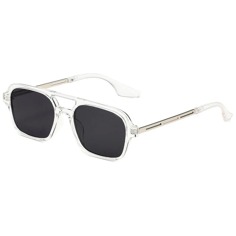 Sunglasses Female Vintage Hollow Leopard Blue Oculos De Sol Woman