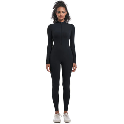 Women's Jumpsuit Women's Sports Shapewear Seamless Slim Fit Long Sleeve Sports Bodysuit  Fitness Sports Bodysuit Yoga Suit