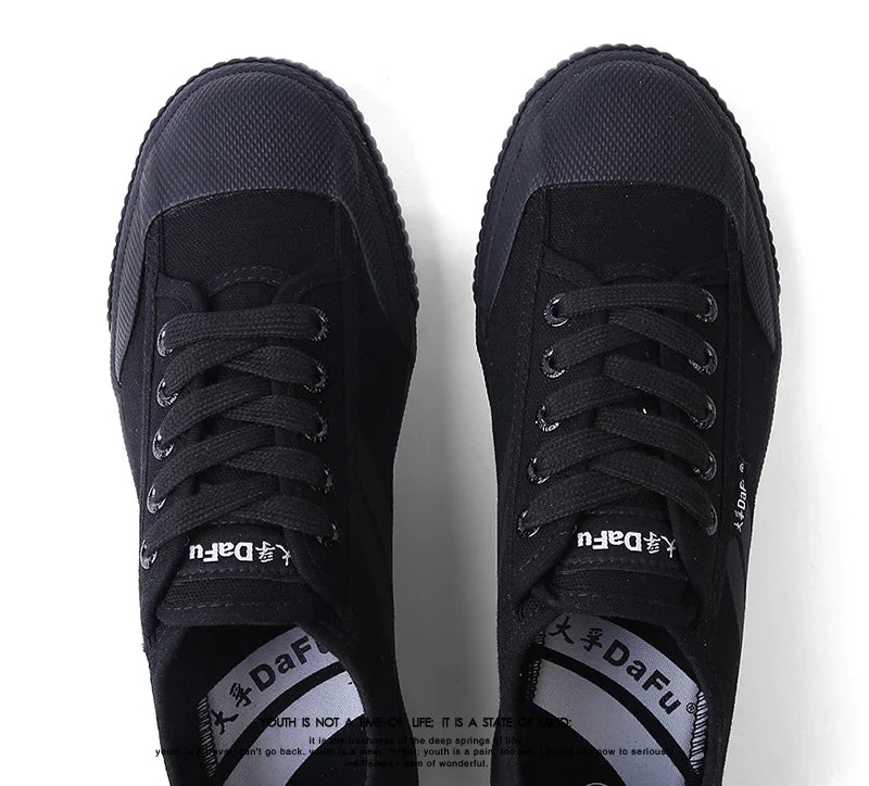 Original Kungfu Shoes Improved Version Sneakers Men Women All Black Shoes