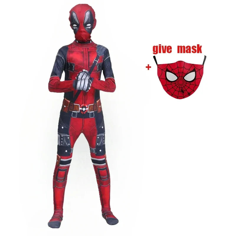 In Stock Superhero Spiderman Costume Set 3D Style Halloween Cosplay Bodysuit Jumpsuit Spider-Man Cosplay Bodysuit