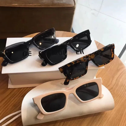 New Women Rectangle Vintage Sunglasses Brand Designer Retro Points Sun Glasses Female Lady Eyeglass Cat Eye Driver Goggles