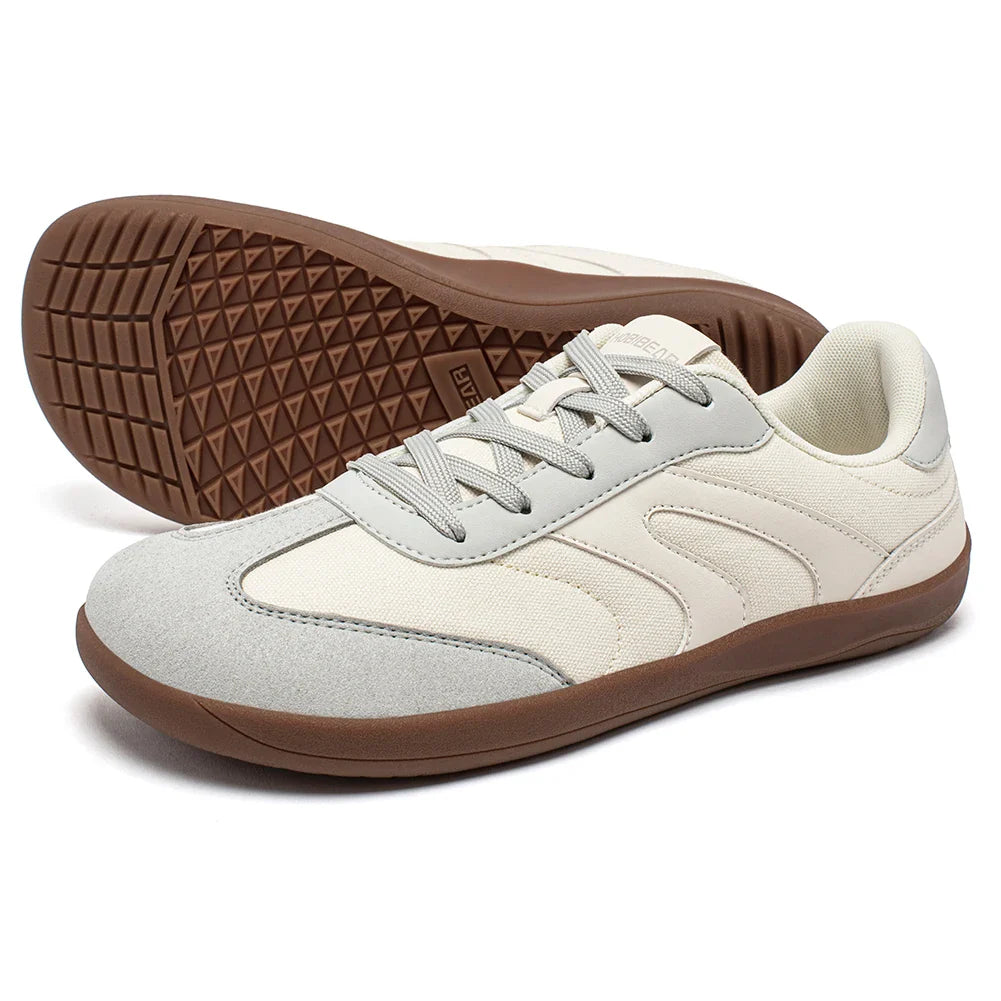 Barefoot Wide Toe Sneakers Unisex Zero Drop Minimalist Canvas Shoes Non Slip Lace Up Walking Sneaker