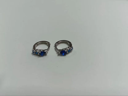 925 Sterling Silver Earring Zircon Sun Flower Ear Ring Geometric Style Water Drop Ear Bone Cute Temperament Woman Girl Ear Jewel