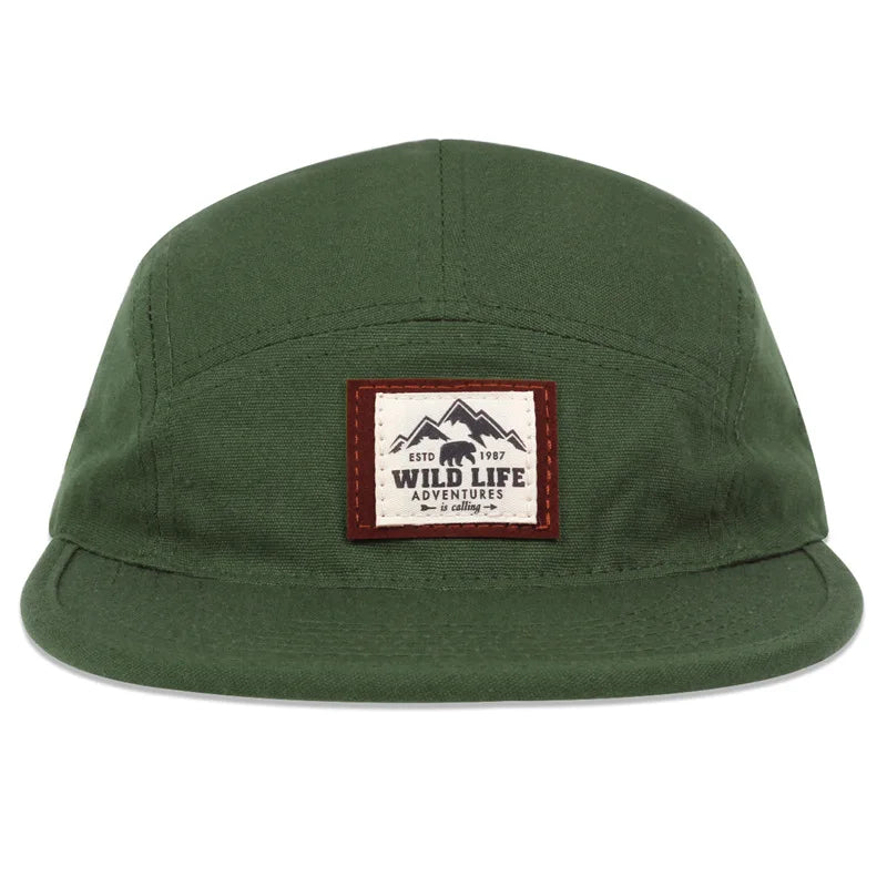 Cotton 5 Panel Baseball Cap Snapback Caps Bone Gorras Hombre Originales Hip Hop Hats For Men Women Adjustable
