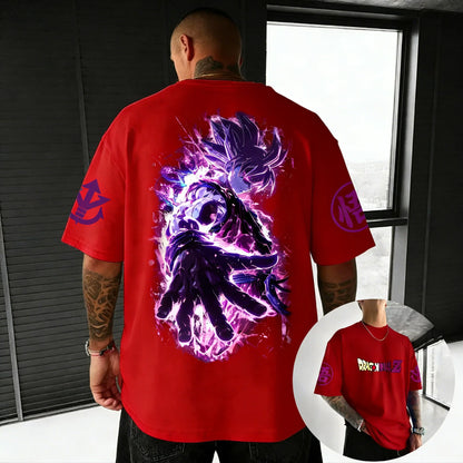 T-shirt Creative Printed Men's Harajuku Large Loose Casual Parent Child Short Sleeve