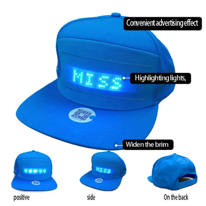 Hot LED Light Up Baseball Cap Neon Colorful Glowing Adjustable Sun Hats For Women Men Night Running Caps Travel Supplies