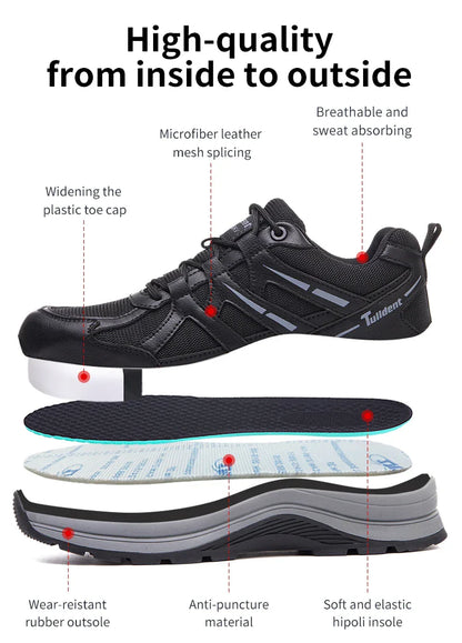 Safety shoes, anti-smashing and anti-puncture work shoes, insulated shoes, men's protective boots, men's shoes