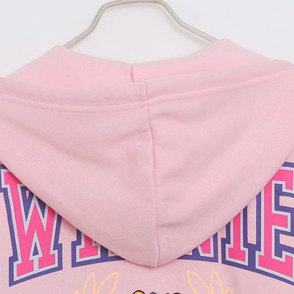 Cute Marie Cat Fleece Hooded Sweatshirt Winnie the Pooh Embroidery Zip Up Hoodies Jacket Women Casual Cartoon Jumper Top