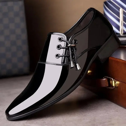 Leather Casual Social Shoe Male Official Business Gentleman New Men's Formal Shoes Footwear Suit 2025 Style Cheap Liquidation 39
