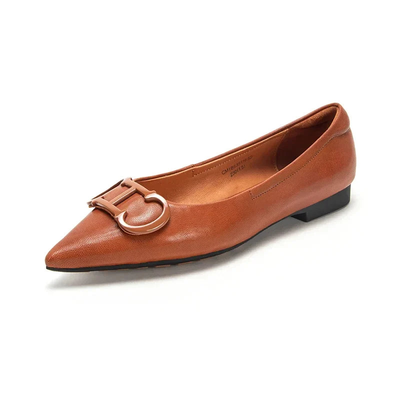 Women's Flats Simple Solid Coloured Classic Fashionable Style Pointed Toe Suitable for Business Office Comfortable For Girls