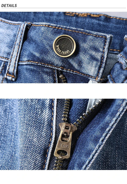 2025 New Summer Brand Stretch Thin Bermuda Masculina Cotton Denim Jeans Men Knee Length Soft Ropa Hombre Shorts