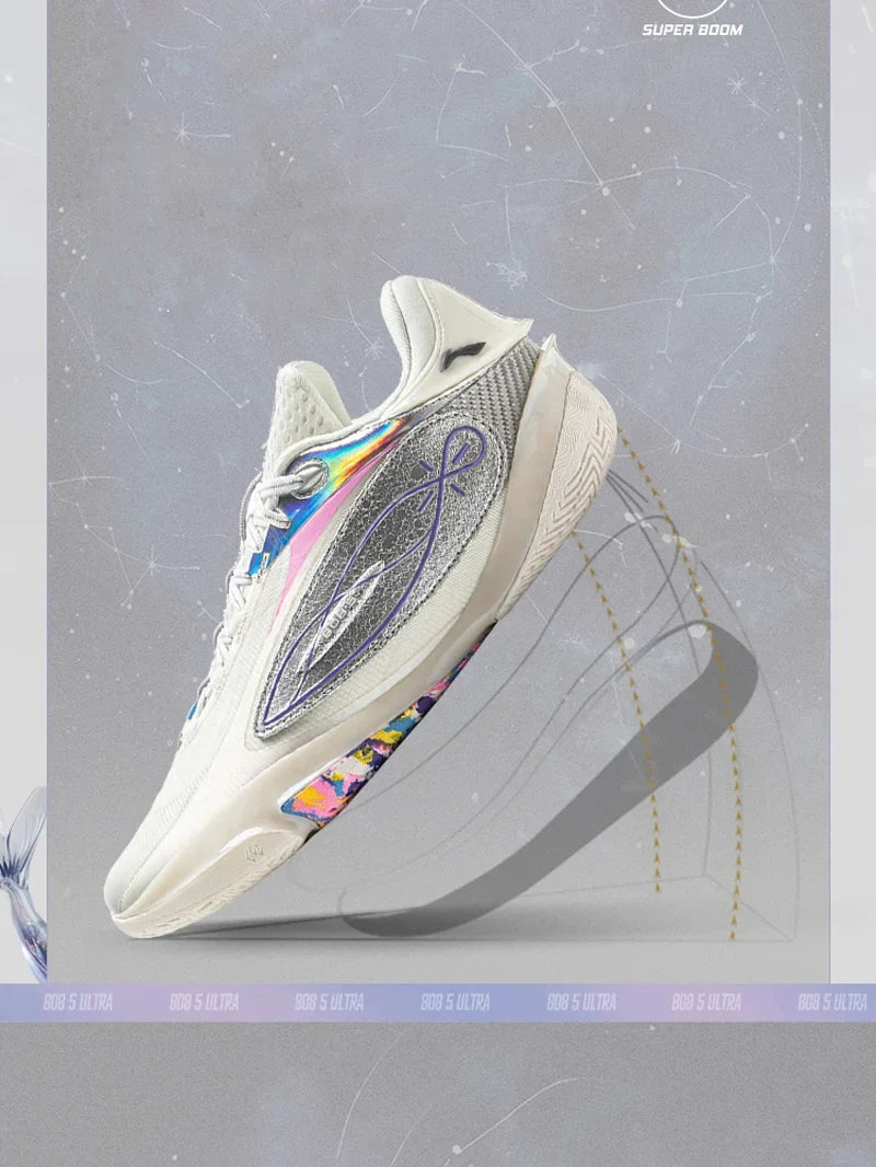 Men's WADE 808 5 ULTRA Professional Basketball Shoes SUPER BOOM Cushioning Wearable LiNing Sneakers Sport Shoes ABAV015