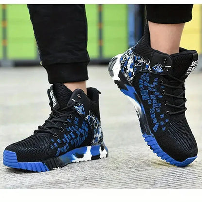 Indestructible Safety Shoes High Quality Men Steel Toe protective Safety Work Shoes Men anti-smash Puncture-Proof Safety Boots