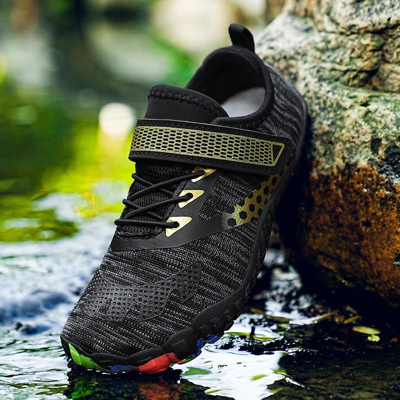 Children's Beach Barefoot Water Shoes, Swimming and Boating, Quick-Drying, Non-slip, Easy to Wear and Take off, Sports Shoes