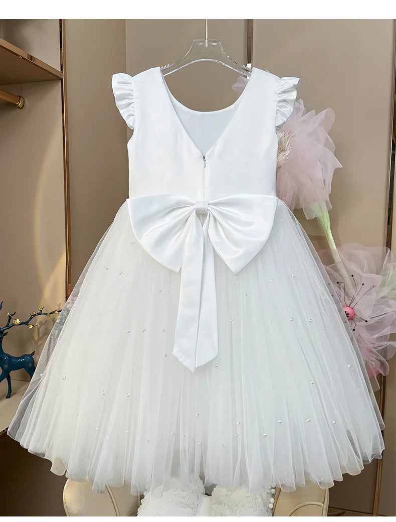 2026 Girls Princess Tutu Dress Flower Girl Gown Piano Performance Host Outfit Party Dress prom dresses girls dresses