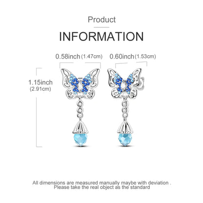 925 Sterling Silver Multi Layer Starry Tassel Drop Earrings Women Earrings Charm Trend Versatile Party Jewelry Gifts