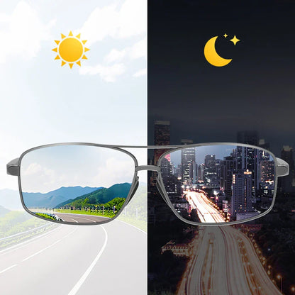 Fashion Photochromic Polarized Sunglasses Men Women Vintage Square Sun Glasses Man Brand Designer Driving Fishing UV400 Eyewear