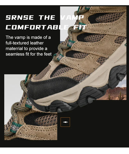 Men Hiking Shoes Designer Climbing Trekking Sneakers for Men Leather Outdoor Sports Work Man Shoes Run Shoes