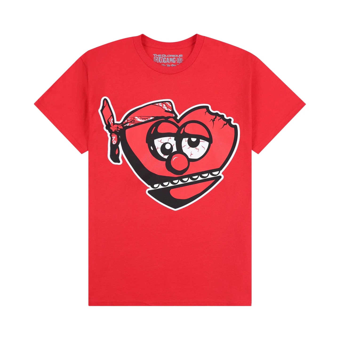 Glogang Men's Trendy Short-Sleeve T-Shirt Fashionable Street Style Harajuku Style Y2K Crew Neck Short-Sleeve Pure Cotton T-Shirt