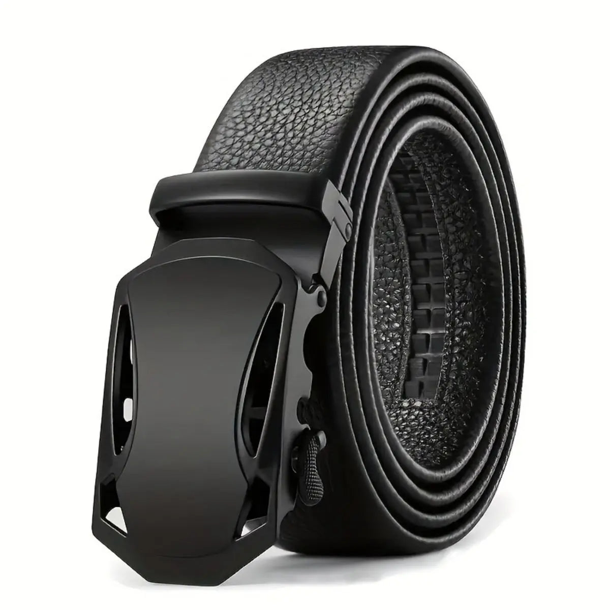 Men'S Belt Metal Automatic Buckle High Quality Business Work Belt Paired With Jeans Cheap Belt, Gift For Father And Boyfriend