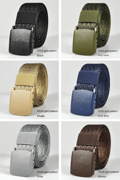 White Automatic Buckle Nylon Army Tactical Men Belt Military Waist Canvas Belt Outdoor Strap Travel Jeans Black Belts for Women