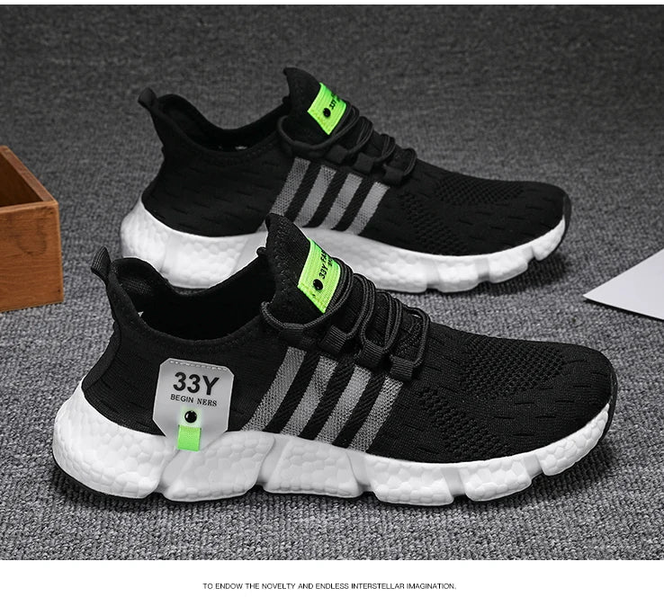 High Quality Summer Men Shoes Comfortable Sneakers Breathable Running Shoes for Men Mesh Tennis Sport Shoes