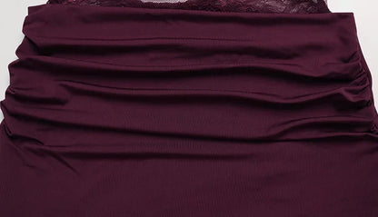 Lace Patchwork Backless O Neck Women Dresses Fashion Sheer Long Sleeve Sheath Outfits Hollow Out Female Hip Wrap Bodycon