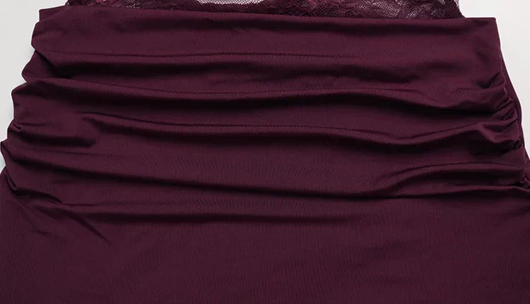 Lace Patchwork Backless O Neck Women Dresses Fashion Sheer Long Sleeve Sheath Outfits Hollow Out Female Hip Wrap Bodycon