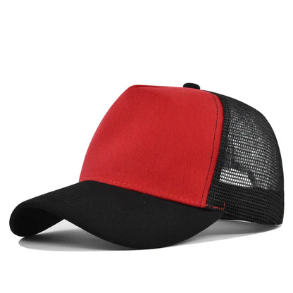 Fashion SunHat Outdoors Trucker Hat Cotton Mesh BreathableBaseball Cap Women Men Summer Sunshade MeshCap Truck Hat Cap Wholesale