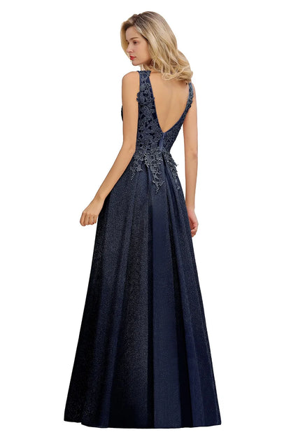 Dusty Pink Bridesmaid Dresses Appliques Lace V Neck Illusion Blue Burgundy Silver For Bride Wedding Party Prom Gowns Vestidos