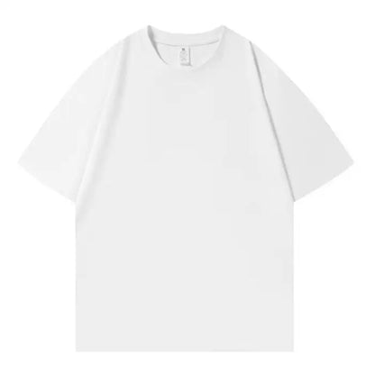 Summer 100% Cotton Oversized T shirts for Women Men Brown Casual Female Korean Streetwear Tees Unisex Basic Solid Young Cool Top