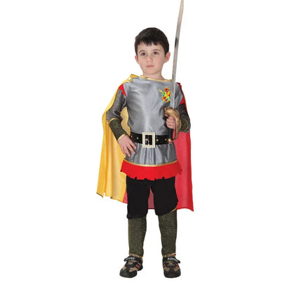 Children's Knight Costume Cosplay Performance Dress Party European Knight Armor Medieval Royal Castle Defender Armor
