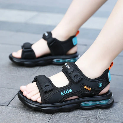 Summer Beach Sandals For Boys Outdoor Fashion Casual Shoes Anti-slippery Soft-soled Kid's Breathable Walking Sandials