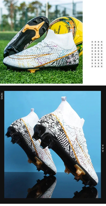 Refreshing Breathable Feet Children's Non-slip Fashion Casual Sports Shoe Youth Soccer Shoes Indoor Outdoor Grass Training Shoes